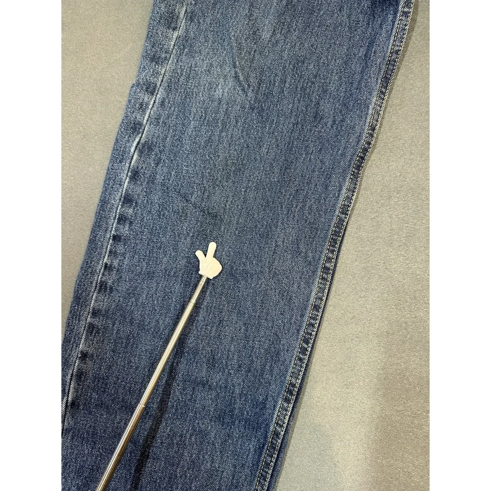 Levi's 505 Jeans Regular Straight Fit Mens Dark Blue Denim Size 38x32